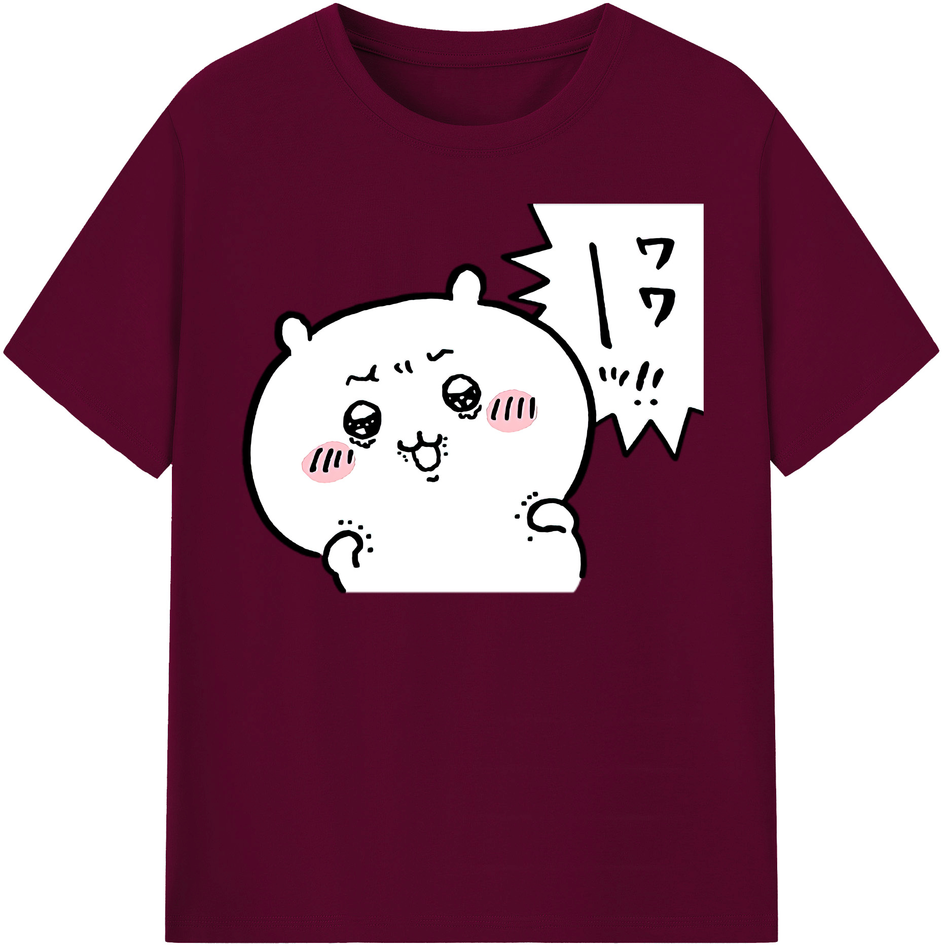 （画像用） ちいかわ ちいかわ Chii-kawa chiikawa レディースカジュアルプリントTシャツ（綿100％）